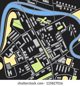 Abstract city map illustration