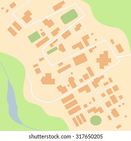 Abstract city map illustration