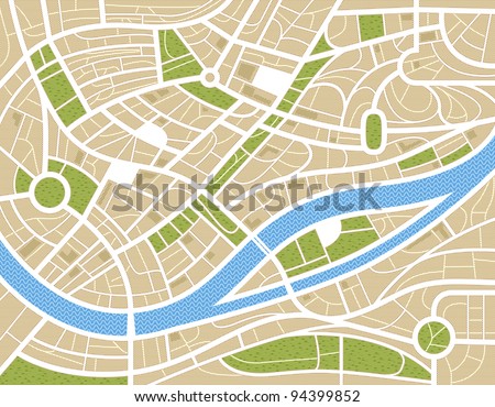 Abstract city map illustration