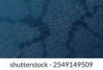 Abstract city map urban streets and road networks. Travel route planning and map navigation concepts. Flat vector illustration