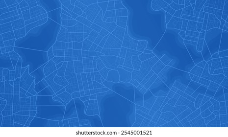 Resumo Mapa da cidade ruas urbanas e redes de estradas. Conceitos de planejamento de rota de viagem e de navegação de mapa. Ilustração de vetor plano