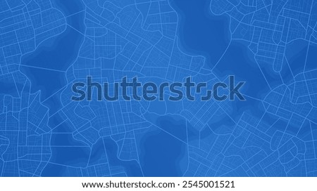 Abstract city map urban streets and road networks. Travel route planning and map navigation concepts. Flat vector illustration
