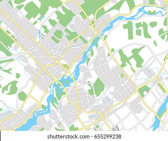 Abstract city map. Vector illustration