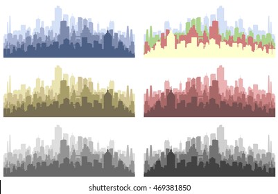 abstract city silhouette