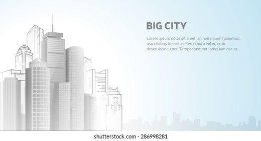 Abstract city skyline 