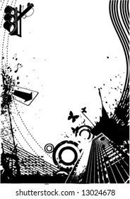 abstract city vector