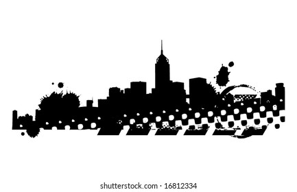 Abstract cityscape