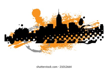 Abstract cityscape