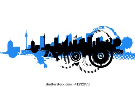 Abstract cityscape