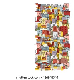 Abstract cityscape background, sketch for your design