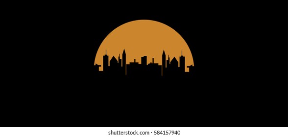 Abstract cityscape illustration vector