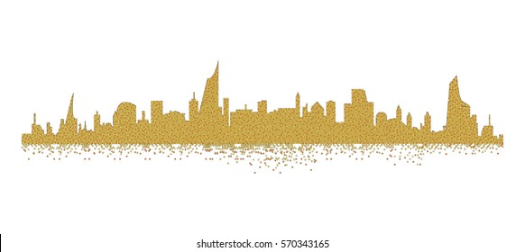 Abstract cityscape
vector mosaic illustration