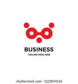 abstract civet face logo icon vector