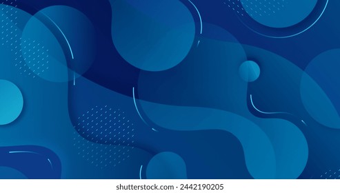 Abstract classic blue background vector design in eps 10