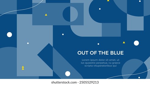 Abstract classic blue background vector design in eps 10
