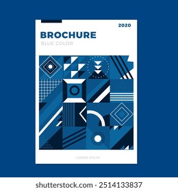 Abstractas diseño de Vector de Plantilla de volante azul clásico en EPS 10