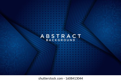 abstract classic blue overlap background with glitter
