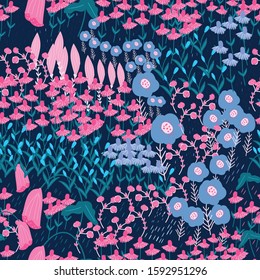 Abstract Classic blue seamless pattern design. Trend 2020 color of the year. Can use for print, template, fabric, presentation, textile, banner, poster