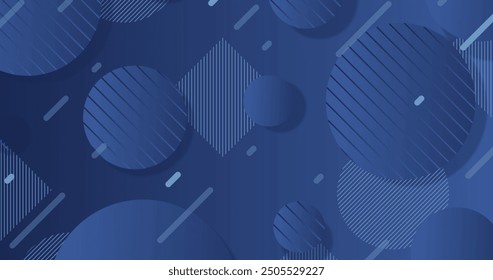 Abstractas diseño de Vector de Fondo de pantalla azul clásico en EPS 10