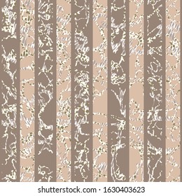 Abstract classic colored striped vector seamless pattern. Beige and brown stripes with Spotted contours like animal skin. Mottled template for design, textile, wallpaper, banner background, ceramics.