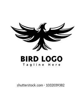Abstract classic eagle fly logo