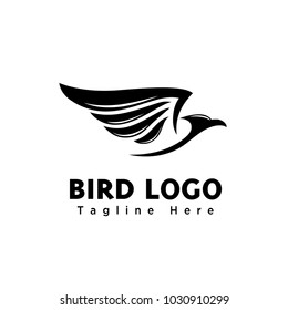 abstract classic Fast bird eagle art logo