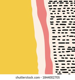 Abstract classic flat retro background. Vector.