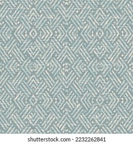 Abstraktes klassisches geometrisches Muster auf grünem Hintergrund, Druckpapier. Illustration.Abstraktes nahtloses Muster der Wüste Sandfarbe für Tapeten und Hintergrund.