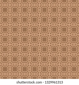 Abstract Classic Geometric Pattern Paper For Background, Print paper. Vector Illustration. Dark beige color.