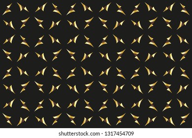abstract classic golden pattern.     Background image. Abstract decorative texture. Modern pattern. metal mosaic on a colored background. Luxury  vector pattern. 