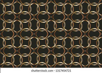 abstract classic golden pattern.     Background image. Abstract decorative texture. Modern pattern. metal mosaic on a colored background. Luxury  vector pattern. 