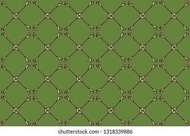 abstract classic golden pattern.  Background image. Abstract decorative texture. 