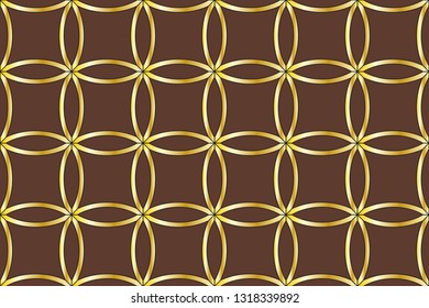 abstract classic golden pattern.     Background image.  