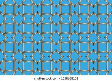 abstract classic golden pattern. Background image. Abstract decorative texture. Modern pattern. metal mosaic on a colored background. Luxury vector pattern. 