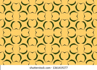 Abstract classic golden pattern.     Background image. Abstract decorative vintage texture. Seamless illustration for design. Metal mosaic on a colored background. 