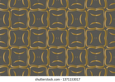 abstract classic golden pattern. Background image. Abstract decorative texture. Modern pattern. metal mosaic on a colored background. Luxury vector pattern. 