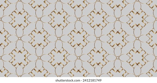 Abstract classic golden pattern. Background image. Abstract decorative vintage texture. Seamless illustration for design. 