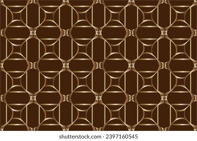 Abstract classic golden pattern. Geometric background. Pattern wallpapers and for backgrounds. A popular trend in interior decoration. Geometric texture. Repeated printing.