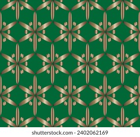 Abstract classic golden pattern. Geometric background. Pattern wallpapers and for backgrounds. A popular trend in interior decoration. Geometric texture. 