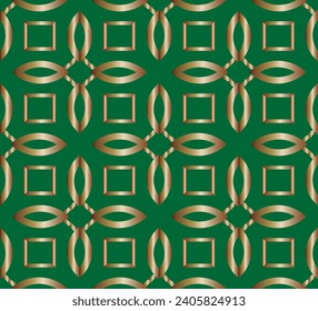 Abstract classic golden pattern. Geometric pattern with gradient. For Wallpaper, presentation, background. Interior design. Fashion print