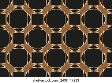 Abstraktes klassisches goldenes Muster. Geometrische Form mit abstraktem Stadtbild. Für Grußkarten, Flyer-Poster, Broschüren. 