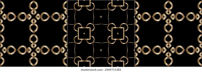 Abstract classic golden pattern. Geometric background. Pattern wallpapers and for backgrounds. A popular trend in interior decoration. 
