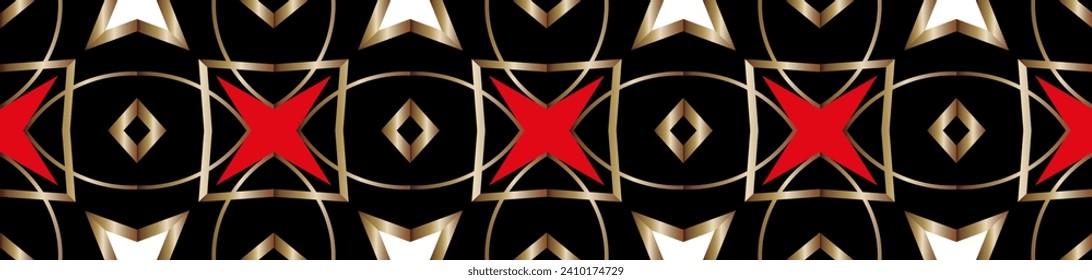 Abstract classic golden pattern. Geometric background. Pattern wallpapers and for backgrounds. A popular trend in interior decoration. Geometric texture. 