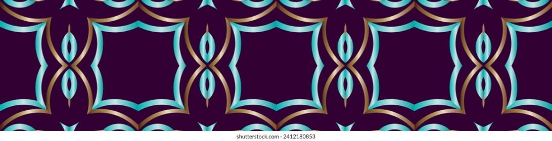 Abstraktes klassisches goldenes Muster. Geometrischer Hintergrund. Muster-Wallpaper und für Hintergründe. Ein beliebter Trend in der Innendekoration. 