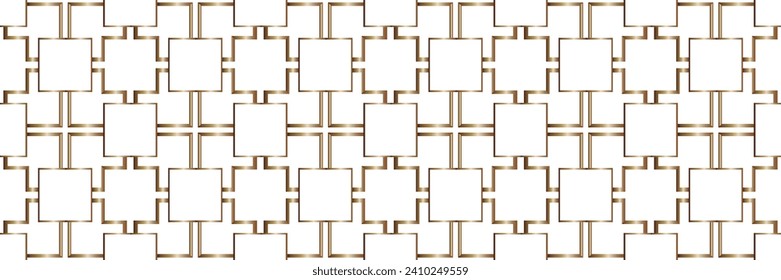 Abstract classic golden pattern. Graphic modern pattern. Simple lattice graphic design