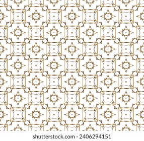 Abstract classic golden pattern. Modern decorative background. For interior wallpaper, smart design, fashion print. Business project. Seamless illustration.