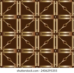 Abstract classic golden pattern. Modern style fabric design textile swatch all over print block.