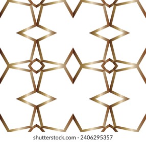 Abstract classic golden pattern. Modern style fabric design textile swatch all over print block.