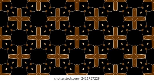 Abstract classic golden pattern. Modern decorative background. For interior wallpaper, smart design, fashion print. Business project. Seamless illustration.