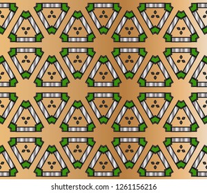 abstract classic golden pattern. golden ornament in arabian style. Geometric background. Pattern wallpapers and for backgrounds. Luxury vector pattern. Vector illustration